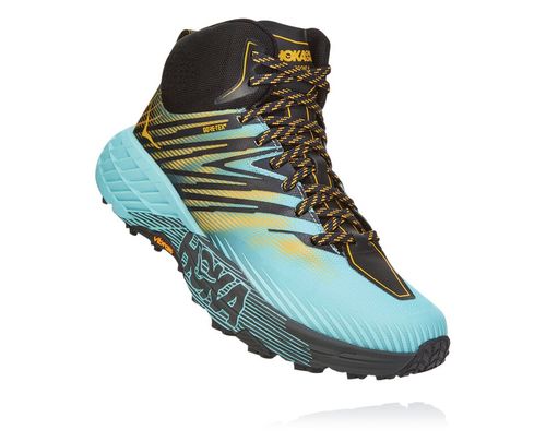 Hoka One One Dame Speedgoat Mid Gore-tex 2 Trail Løpesko Antigua Sand/Golden Rod Norge-42ASF